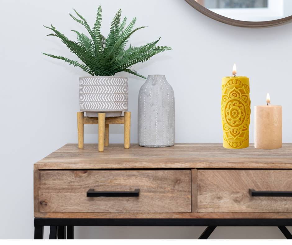 Silikonová forma na svíčky Válec s mandalou